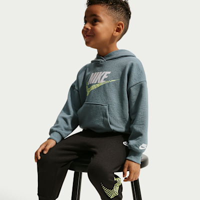Conjunto de 2 piezas con sudadera sin cierre de French Terry oversized infantil Nike Sportswear In The Zone