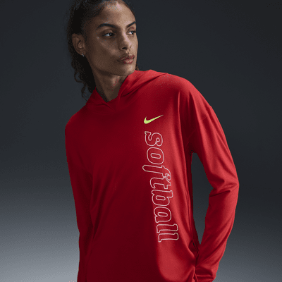 Nike Women's Dri-FIT Long-Sleeve Softball Hoodie