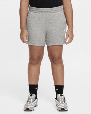 Подростковые шорты Nike Sportswear Club Fleece Big Kids' (Girls') 5" French Terry Shorts (Extended Size)