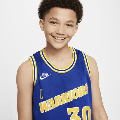 Stephen Curry Golden State Warriors Nike Swingman NBA-jersey met Dri-FIT voor kids