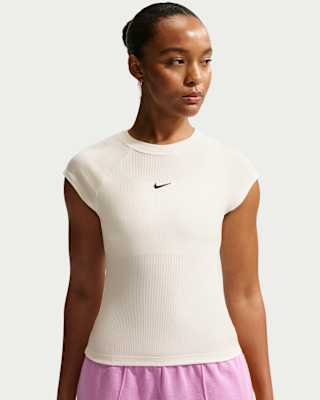 Женские тайтсы Nike Sportswear Chill Knit Tight Short-Sleeve Ribbed Top