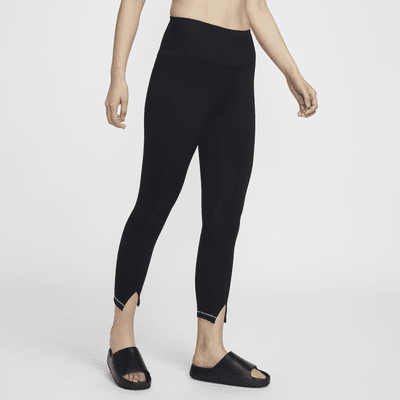 Nike One Rib Women's High-Waisted 7/8 Leggings