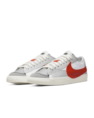nike blazer low red white