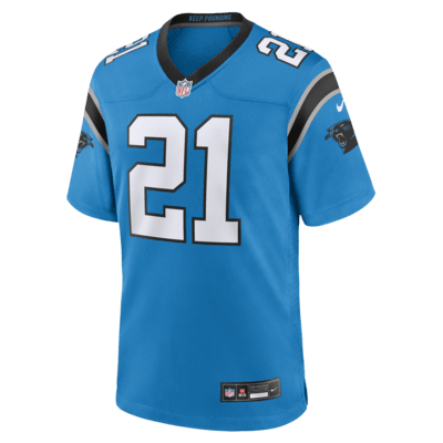 Jersey de fútbol americano Nike de la NFL Game para hombre Jeremy Chinn Carolina Panthers