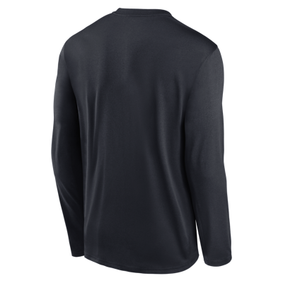 Michigan Courtside Basketball Shootaround Legend Men's Jordan Brand Dri-FIT College Long-Sleeve T-Shirt