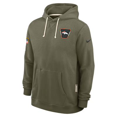 Denver Broncos Salute to Service Sideline Dominant Force Men's Nike Dri-FIT NFL Pullover Hoodie