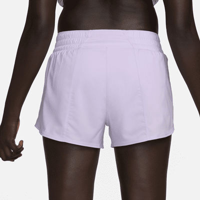 Nike One Dri-FIT damesshorts met halfhoge taille en binnenbroekje (8 cm)