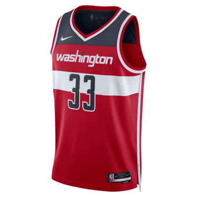 Jersey Nike Dri-FIT de la NBA Swingman para hombre Washington Wizards Icon Edition 2022/23