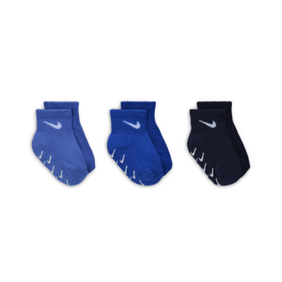 Nike Baby/Toddler Gripper Ankle Socks (3 Pairs)