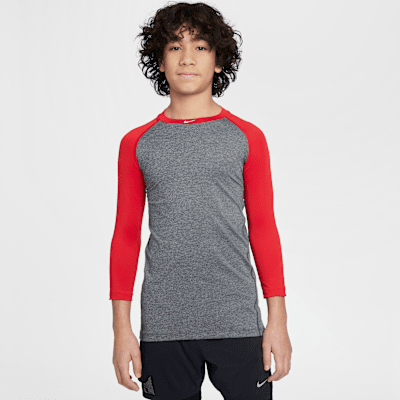 Playera de mangas de 3/4 Dri-FIT para niños talla grande Nike Pro