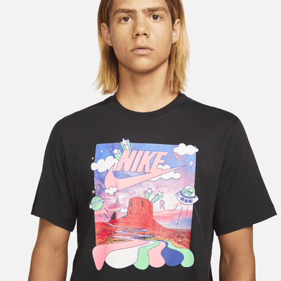 NIKE SPORTSWEAR T-SHIRT Boy Black Light Smoke Gray