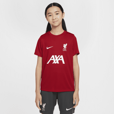 Kortärmad fotbollströja Liverpool FC Academy Pro Nike Dri-FIT för ungdom