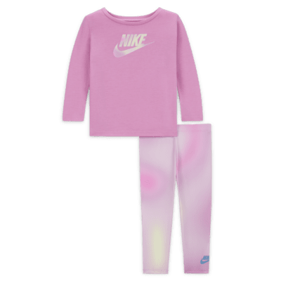 Nike Dri-FIT Baby (12-24M) Long Sleeve T-Shirt and Leggings Set