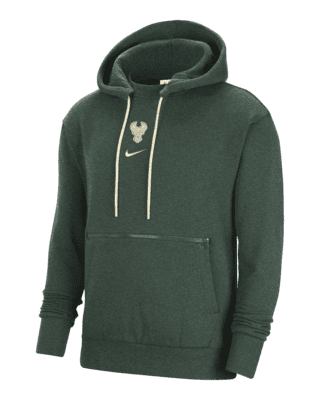 Milwaukee Bucks Courtside Men's Nike NBA Pullover Fleece Hoodie. Nike.com