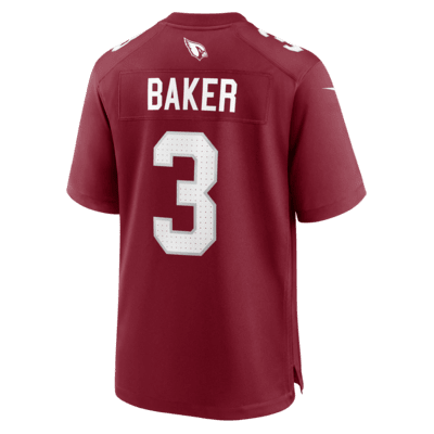 Jersey de fútbol americano Nike NFL Game para hombre Budda Baker Arizona Cardinals