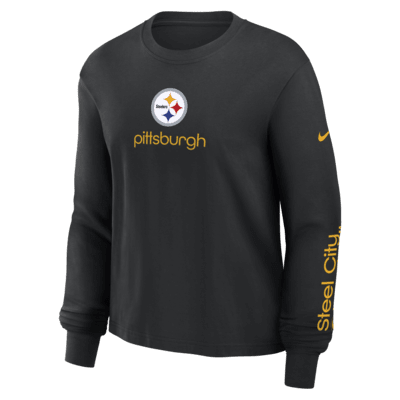 Pittsburgh Steelers Boxy Women's Nike NFL Long-Sleeve T-Shirt