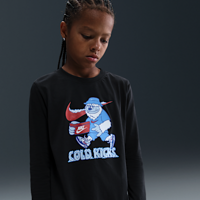 Playera de manga larga para niños grandes Nike Sportswear