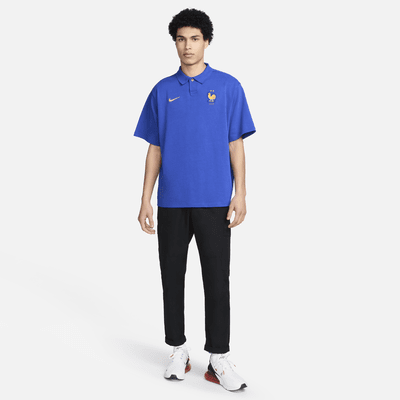 Polo oversize Nike Football FFF pour homme