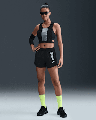 Женские шорты Nike Tempo Dri-FIT Mid-Rise Brief-Lined Shorts для бега