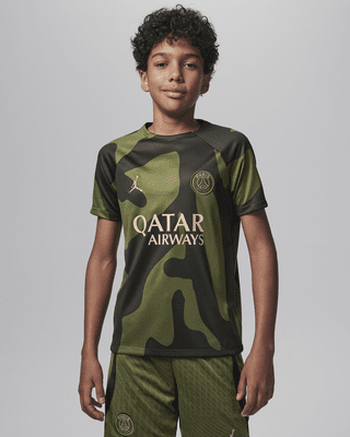 Подростковые  Paris Saint-Germain Academy Pro Fourth Big Kids' Jordan Dri-FIT Soccer Pre-Match Top