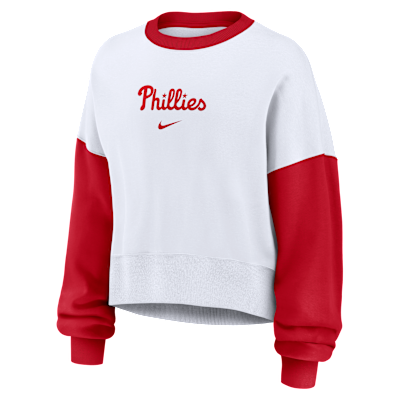 Philadelphia Phillies Primary Women's Nike MLB Pullover Crew