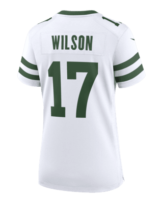 Garrett Wilson New York Jets Autographed Green Nike Elite Jersey with 1st  NFL TD 9/18/