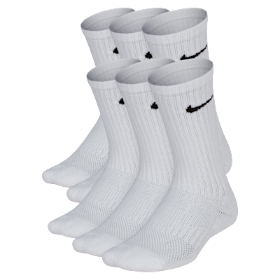 Nike Everyday Kids' Cushioned Crew Socks (6 Pairs)