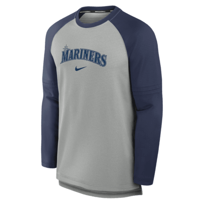 Seattle Mariners Authentic Collection Game Time Men's Nike Breathe MLB Long-Sleeve T-Shirt