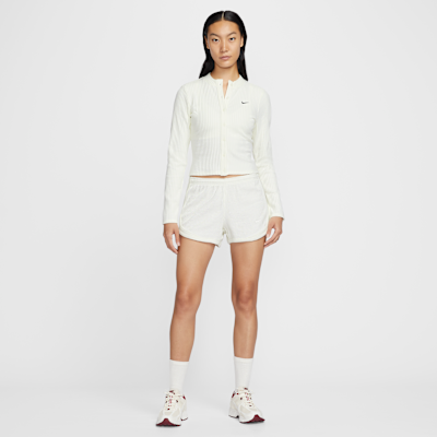 나이키 스포츠웨어 칠 니트 여성 슬림 와이드 골지 가디건