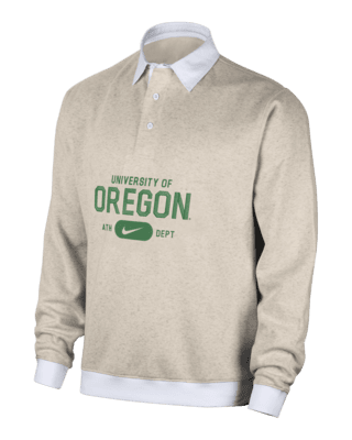 Мужские  Oregon Club Fleece Nike College Long-Sleeve Polo