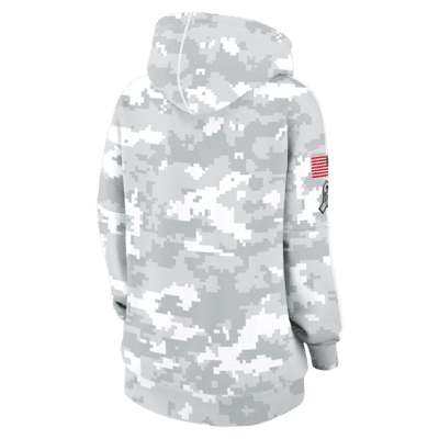 San Francisco 49ers Salute to Service Primary Edge Club Women's Nike NFL Pullover Hoodie