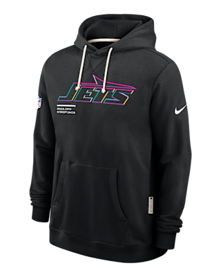 Мужское худи New York Jets Crucial Catch Sideline Nike Dri-FIT NFL Pullover Hoodie