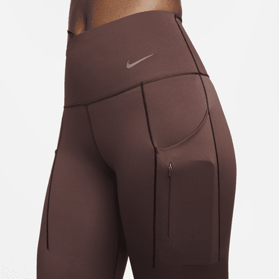 Leggings de tiro alto de 7/8 de sujeción firme con bolsillos para mujer Nike Go