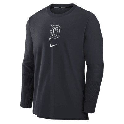 Chamarra sin cierre Nike Dri-FIT de la MLB para hombre Detroit Tigers Authentic Collection Player