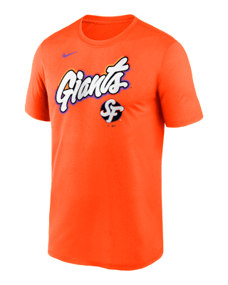 Мужская футболка San Francisco Giants City Connect Team Phrase Script Legend Nike Dri-FIT MLB
