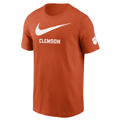 Playera universitaria Nike para hombre Clemson Tigers Campus Mascot