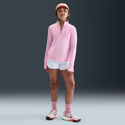 Nike Dri-FIT Longsleeve mit Viertelreißverschluss (Mädchen)