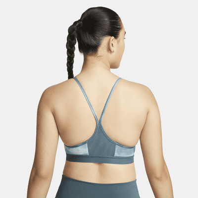 Nike Indy Women's Light-Support Padded All-Over Print Sports Bra