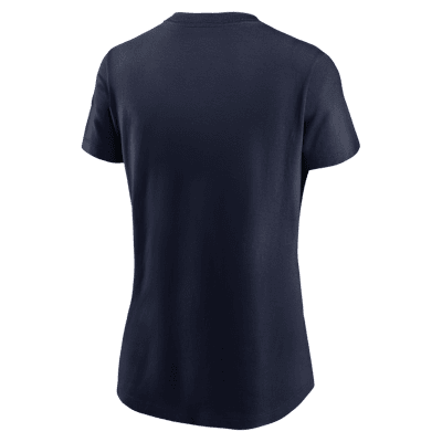 Playera universitaria Nike para mujer Penn State Athletic Prep Arch Local Script