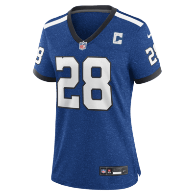 Jersey de fútbol americano Nike de la NFL Game para mujer Jonathan Taylor Indianapolis Colts