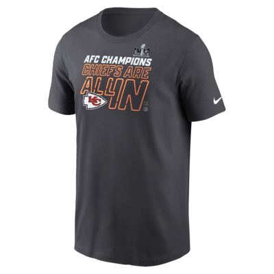Kansas City Chiefs 2023 AFC Champions Trophy Collection Men's Nike NFL T-Shirt. Nike.com