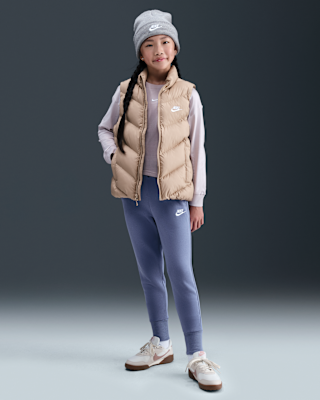 Детские  Nike Sportswear Club Fleece Big Kids' (Girls') High-Waisted Fitted Pants