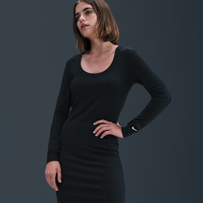 Nike Sportswear Chill Knit Women's Tight Long-Sleeve Midi Mini-Rib Dress