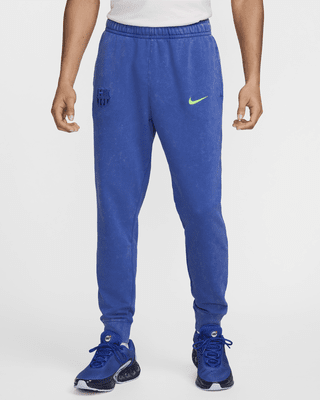 Мужские спортивные штаны FC Barcelona Club Third Nike Soccer French Terry Joggers