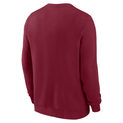 Sudadera de cuello redondo sin cierre universitaria Nike Oklahoma Sooners Legacy Classic Arch Over Logo