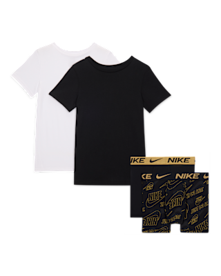 Подростковые  Nike Big Kids' Boxer Briefs and Undershirts 4-Piece Set
