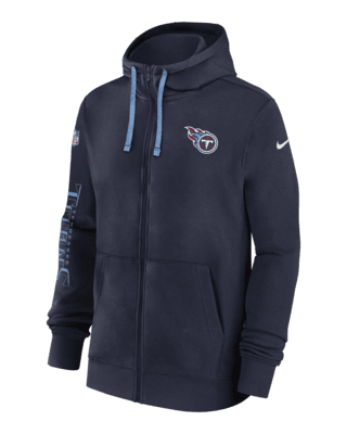 Мужское худи Tennessee Titans Sideline Team Issue Club Nike Full Zip Hoodie