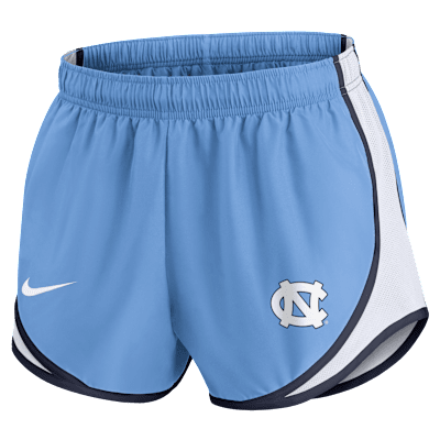 Shorts universitarios Nike para mujer North Carolina Tar Heels Spring Break Tempo