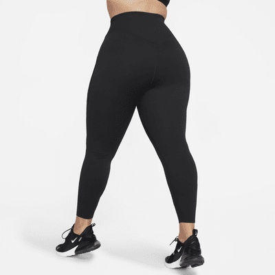 Leggings de largo completo y cintura alta de media sujeción para mujer Nike Universa con bolsillos (talla grande)