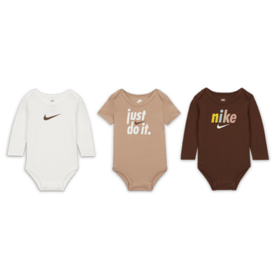 Nike E1D1 3-Pack Bodysuits Baby Bodysuit Pack